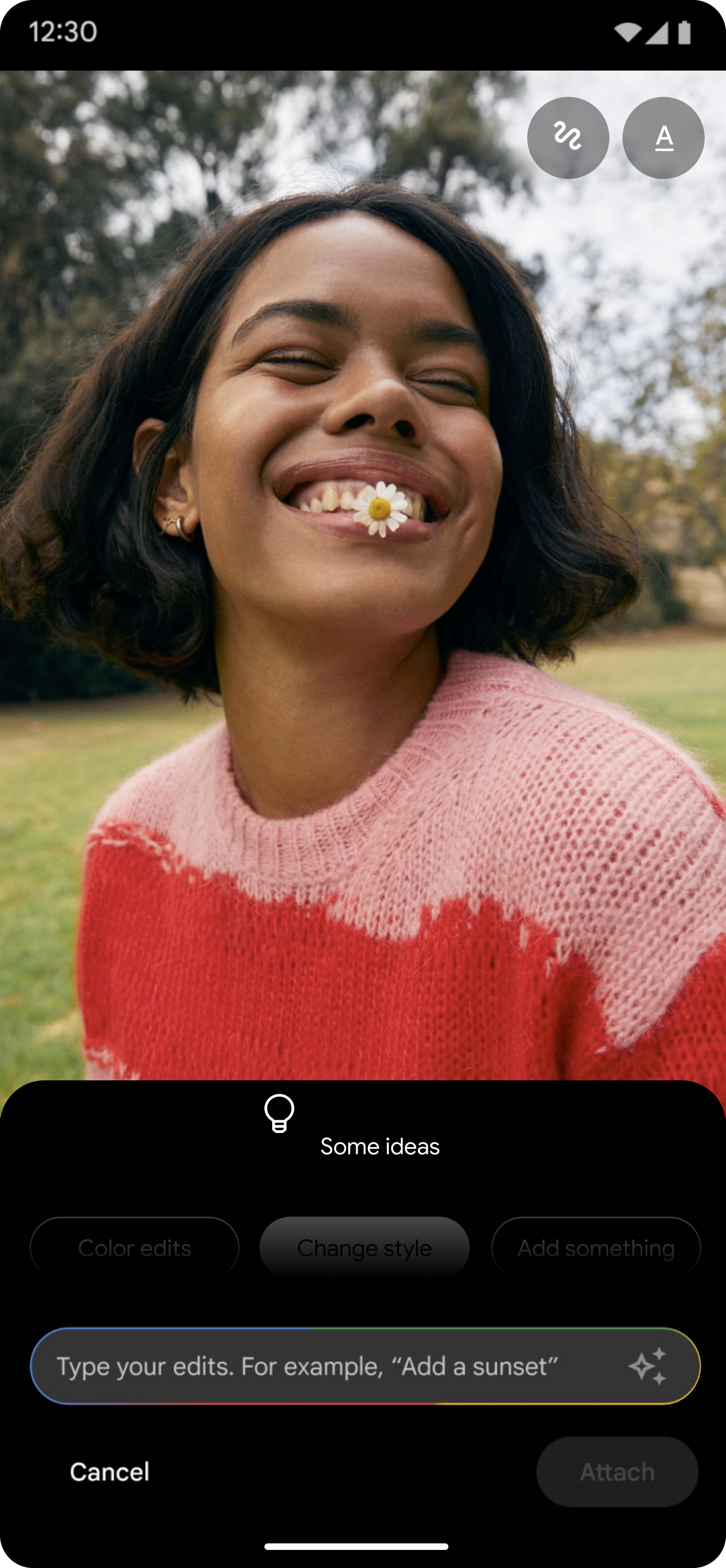 Prompt-based image editing